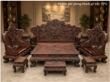 Bộ bàn ghế mỹ nghệ cao cấp PPG - 3166